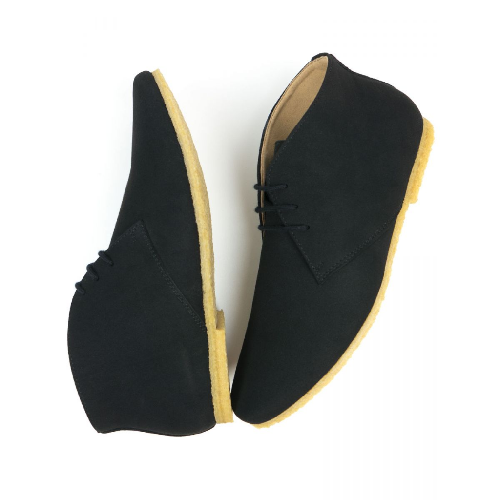 Will's Crepe Soul Desert Boot Black - Aplomb Galway