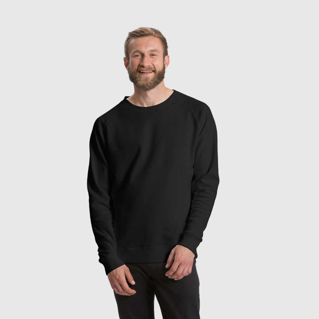 Neutral Organic Cotton Sweatshirt Black - Aplomb Menswear Galway