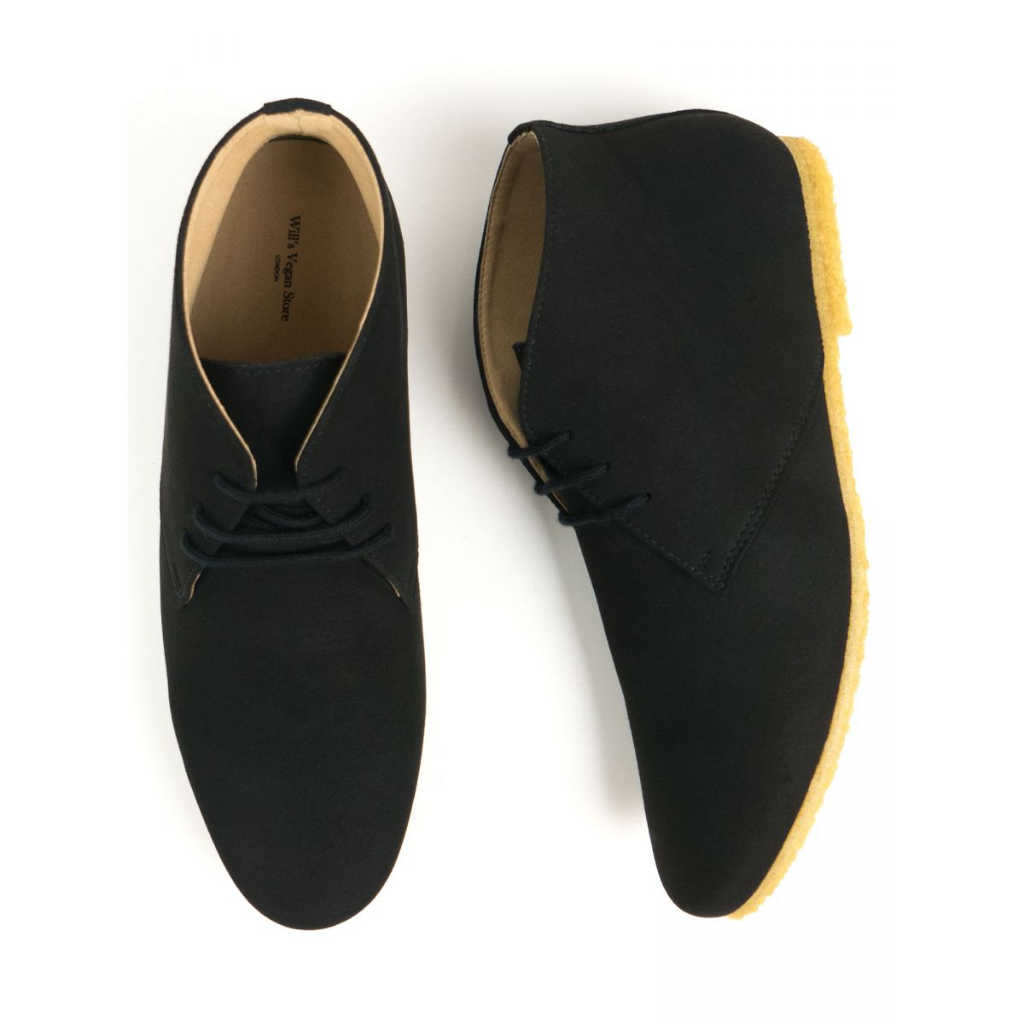 Will's Crepe Soul Desert Boot Black - Aplomb Galway
