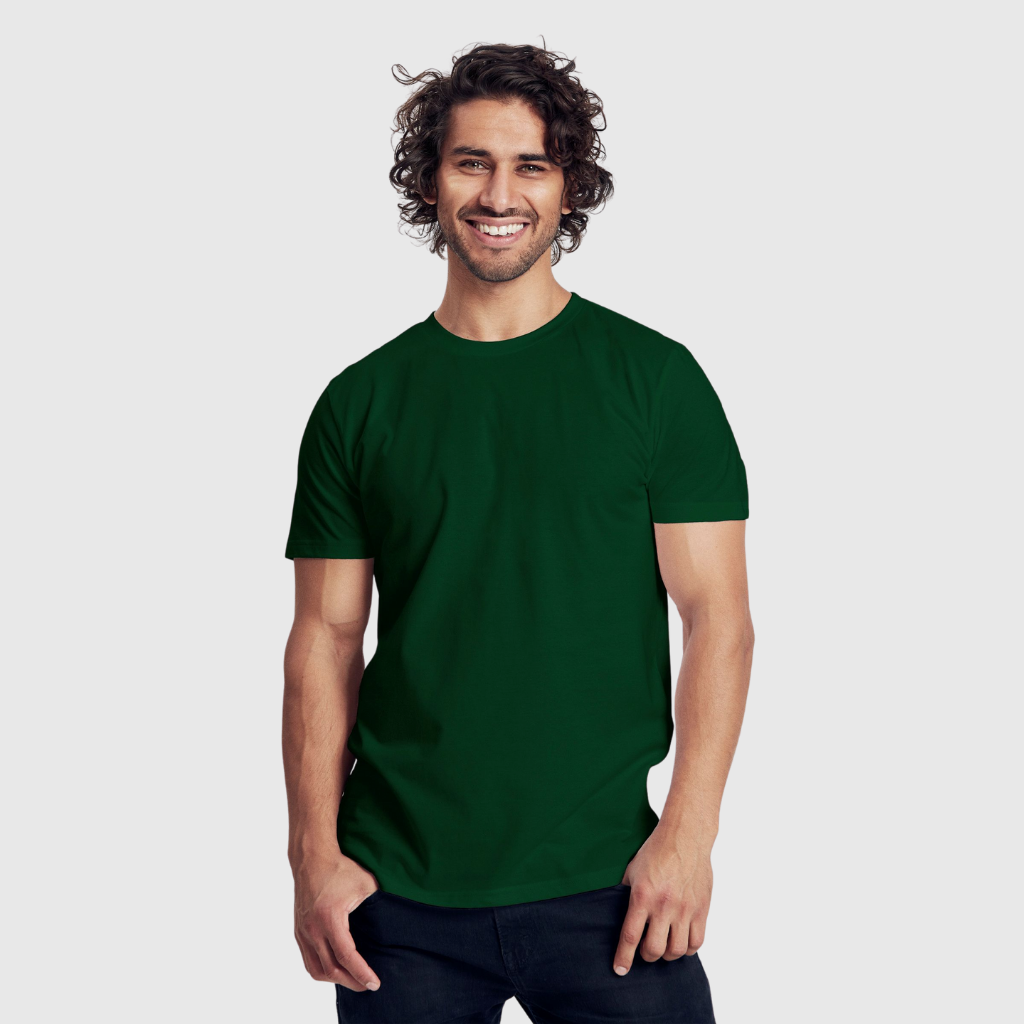 Neutral Organic Cotton Fit T-Shirt Bottle Green - Aplomb Menswear Galway