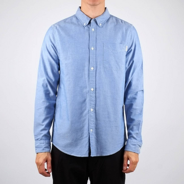 Dedicated Varberg Chambray Shirt Sky Blue - Aplomb Galway