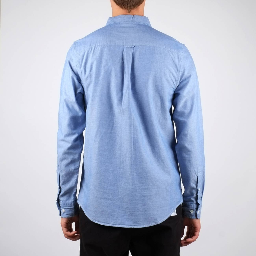 Dedicated Varberg Chambray Shirt Sky Blue - Aplomb Galway