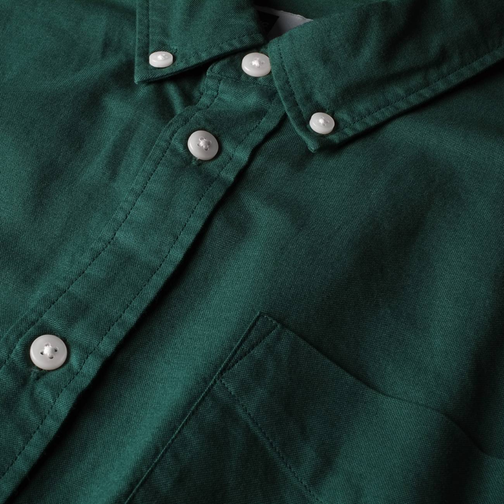 Dedicated Varberg Oxford Shirt Green - Aplomb Galway