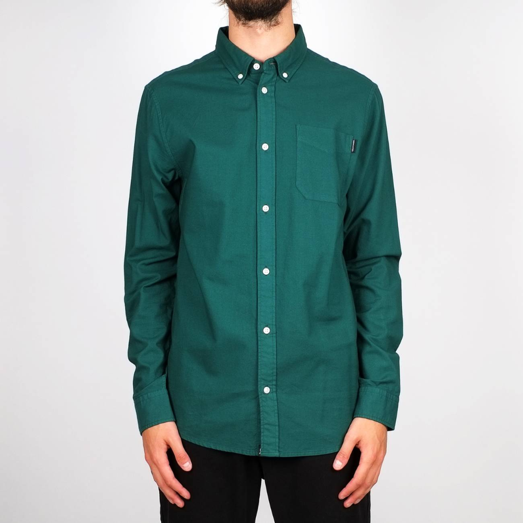 Dedicated Varberg Oxford Shirt Green - Aplomb Galway