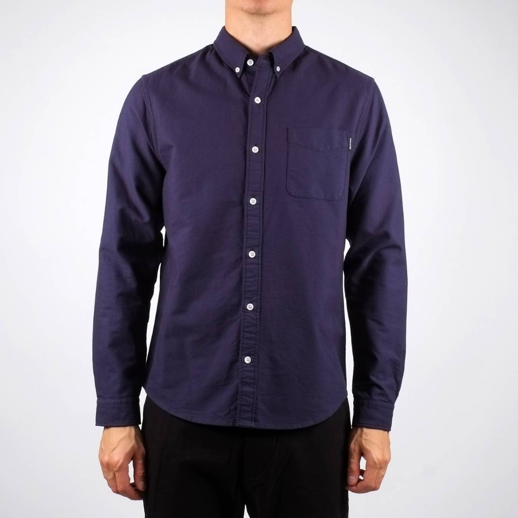 Dedicated Varberg Oxford Shirt Navy - Aplomb Galway
